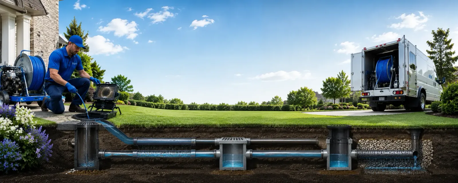 Outdoor drain cleaning information for Sterling, IL